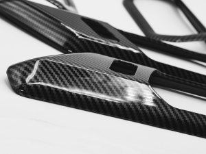 Ford Bronco Interior Door Handle Trim Kit - 4 pc set - Gloss Carbon Fiber Finish